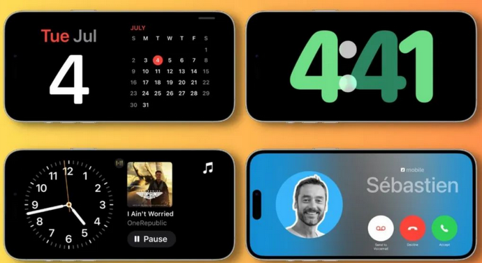 黄陵苹果手机维修分享iOS17横屏充电待机显示有什么好处 